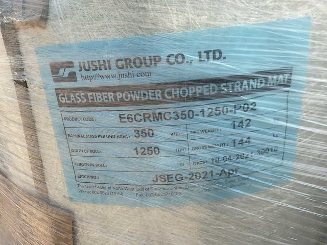 Jushi group - e6crmc350 - polyester glasvezelmatten op rol (1700 kg) - afbeelding 4 van  6