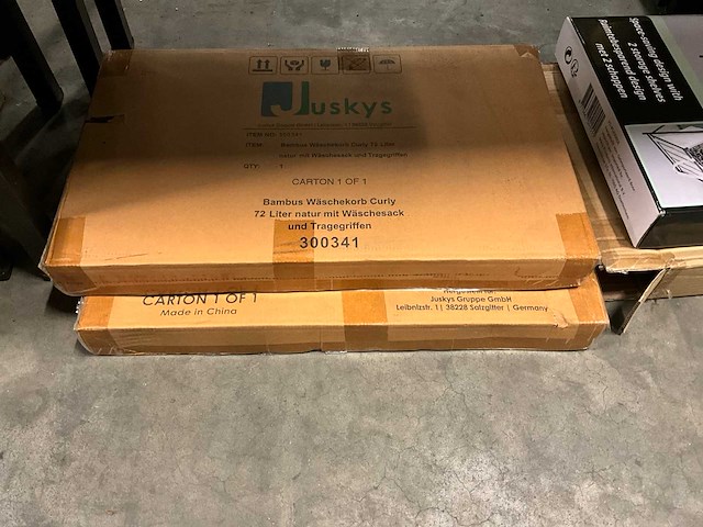 Juskys bamboe wasmand (2x) - afbeelding 3 van  3