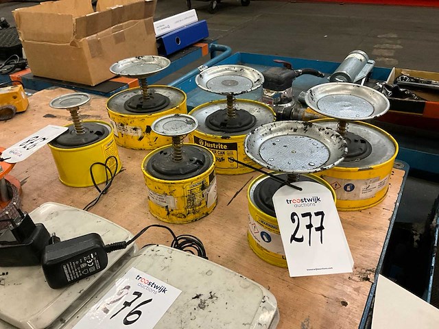 Justrite diverse plunjerkannen (6x) - afbeelding 1 van  4