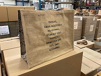 Jute shoppers (50x) - afbeelding 1 van  2