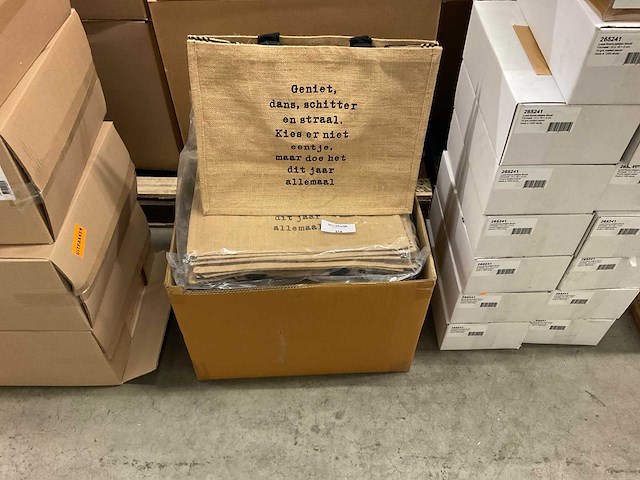 Jute shoppers (50x) - afbeelding 2 van  2