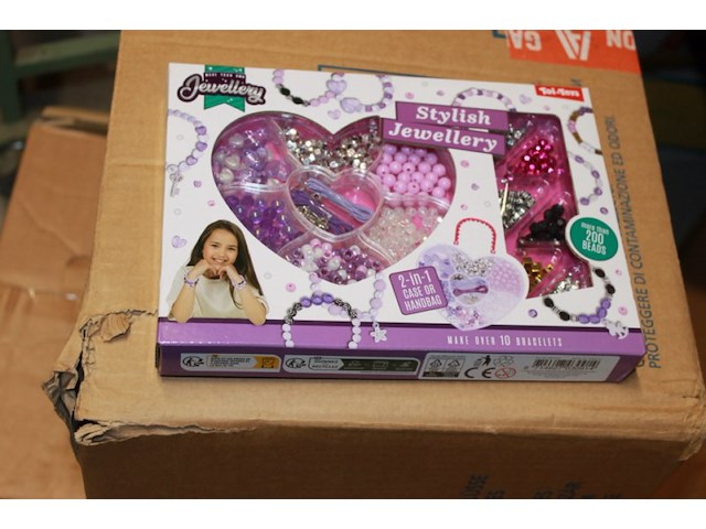 Juwel set paars 1x in ds 7 - afbeelding 3 van  3