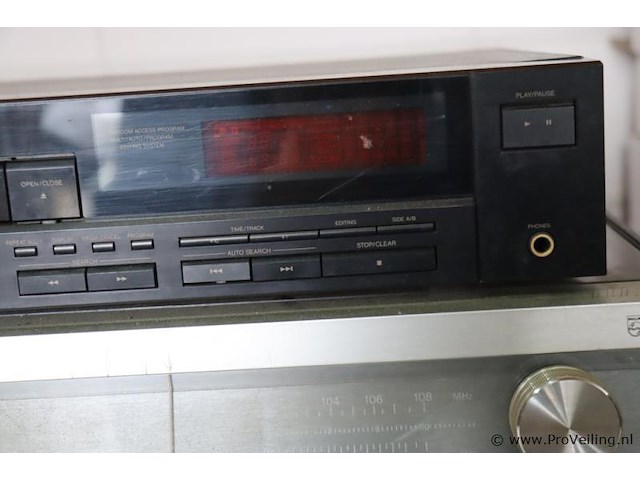 Jvc cd-speler xl-v211bk & philips versterker - afbeelding 5 van  8