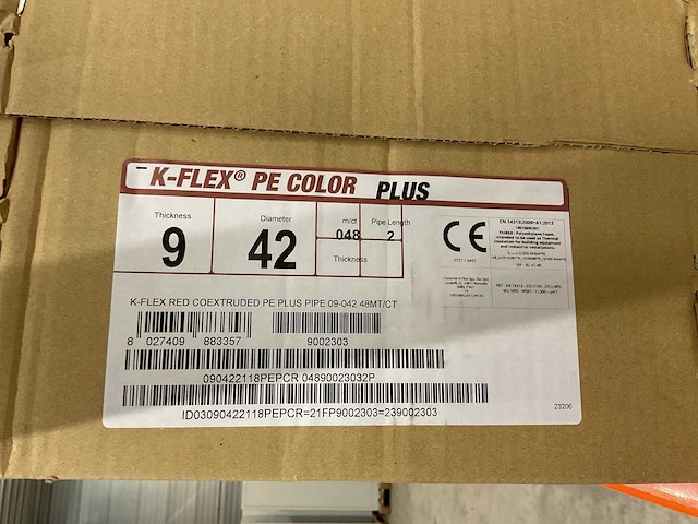 K-flex 200cm pe-color plus partij buisisolatie, ca. 40 dozen - afbeelding 2 van  6