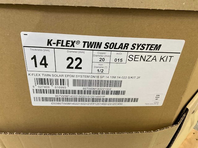 K-flex twin solar epdm system doos á 15m geïsoleerde duo-leiding - afbeelding 3 van  3