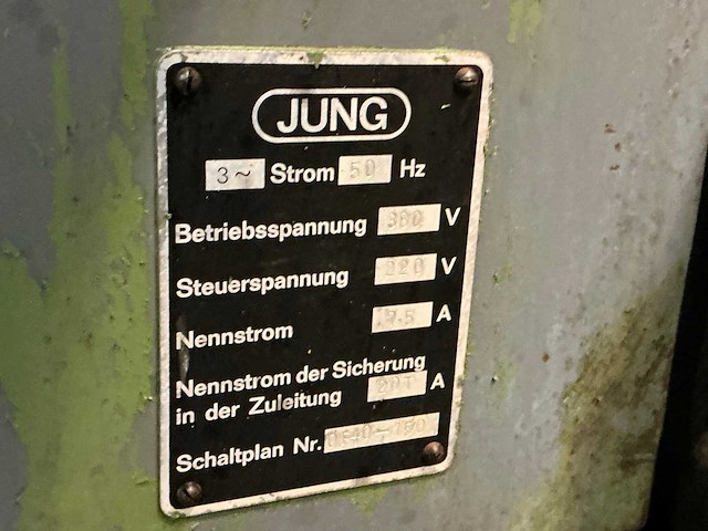 K. jung ed 3 vlakslijpmachine - afbeelding 5 van  13
