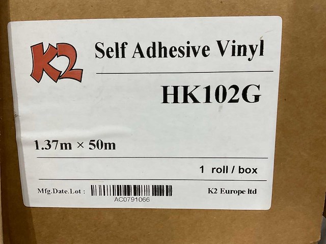 K2 - hk102g - zelfklevende vinyl 1.37x50 meter (30x) - afbeelding 7 van  7