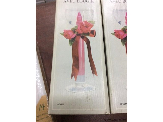 Kaarsenhouders & kaarsen - afbeelding 2 van  2