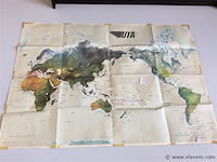 Kaart - vliegroutes uta - afbeelding 1 van  4