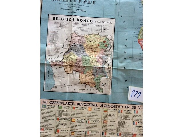Kaart afrika j'50? - afbeelding 3 van  4