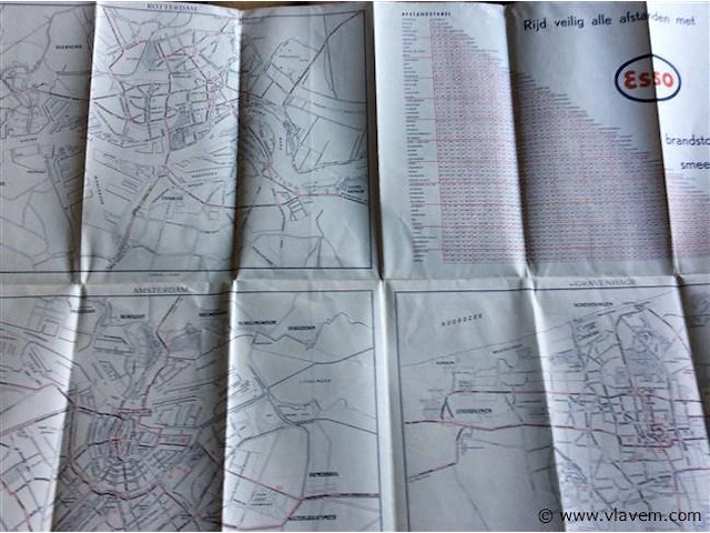 Kaart esso nederland j'30 - afbeelding 2 van  3