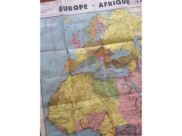 Kaart europa/afrika 1941 - afbeelding 2 van  4