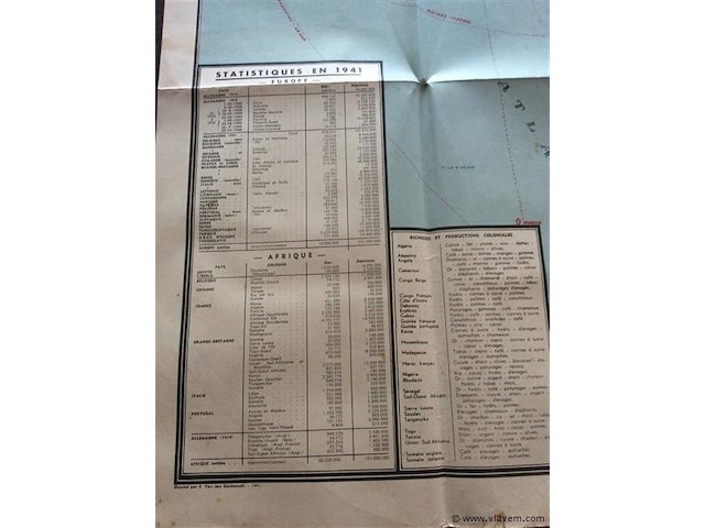 Kaart europa/afrika 1941 - afbeelding 4 van  4