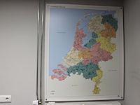 Kaart nederland. afmeting 100 x 120 cm. - afbeelding 1 van  1