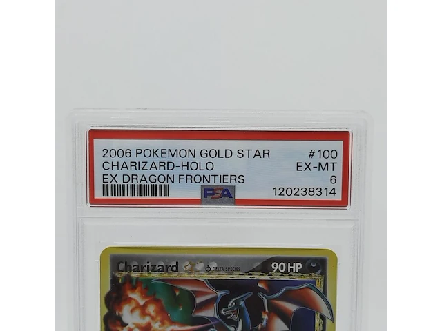 Kaart, pokémon, charizard delta species s3b-l8u-eej psa grade 6 ex-mt - afbeelding 9 van  9