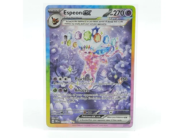 Kaart, pokémon, espeon ex pre en 155/131, 2025 - afbeelding 1 van  5
