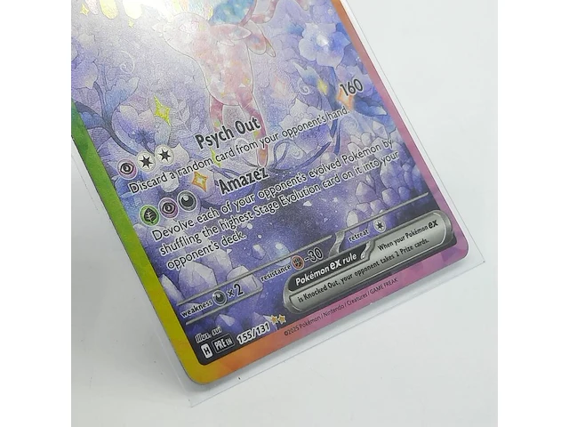 Kaart, pokémon, espeon ex pre en 155/131, 2025 - afbeelding 3 van  5