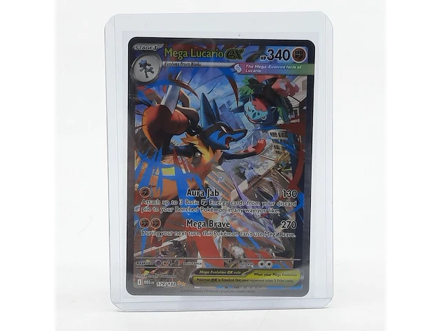 Kaart, pokémon, mega lucario ex meg en 179/132 - afbeelding 1 van  4