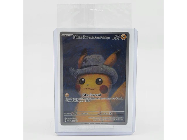 Kaart, pokémon, pikachu with grey felt hat svp 085 promo, 2023 - afbeelding 2 van  6
