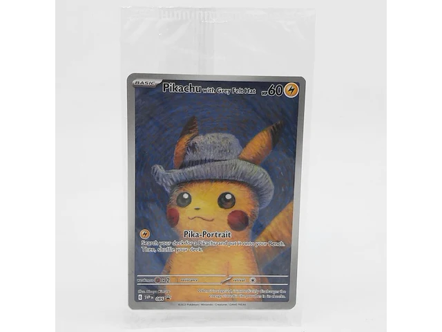 Kaart, pokémon, pikachu with grey felt hat svp 085 promo, 2023 - afbeelding 1 van  4