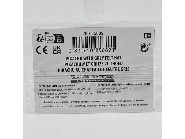 Kaart, pokémon, pikachu with grey felt hat svp 085 promo, 2023 - afbeelding 4 van  4