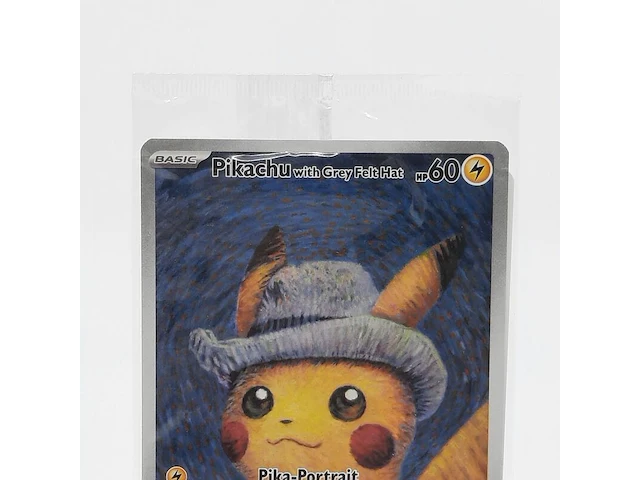 Kaart, pokémon, pikachu with grey felt hat svp 085 promo, 2023 - afbeelding 2 van  4