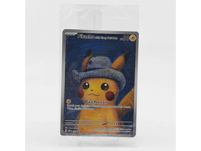 Kaart, pokémon, pikachu with grey felt hat svp 085 promo, 2023 - afbeelding 1 van  4