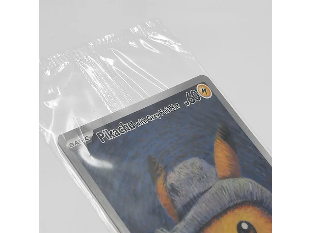Kaart, pokémon, pikachu with grey felt hat svp 085 promo, 2023 - afbeelding 2 van  4