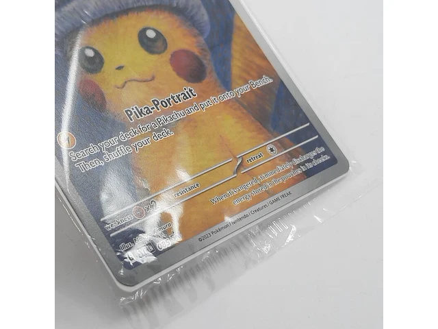 Kaart, pokémon, pikachu with grey felt hat svp 085 promo, 2023 - afbeelding 3 van  4