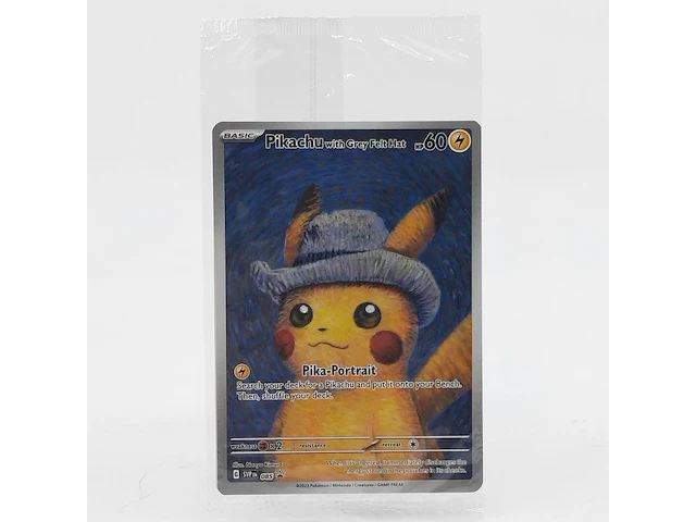 Kaart, pokémon, pikachu with grey felt hat svp 085 promo, 2023 - afbeelding 1 van  4