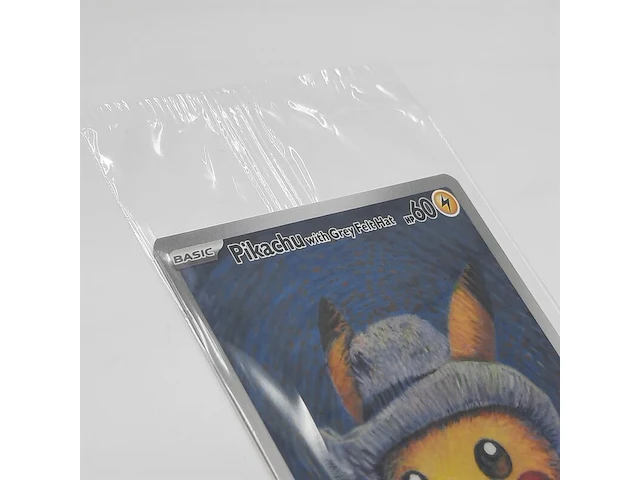 Kaart, pokémon, pikachu with grey felt hat svp 085 promo, 2023 - afbeelding 2 van  4