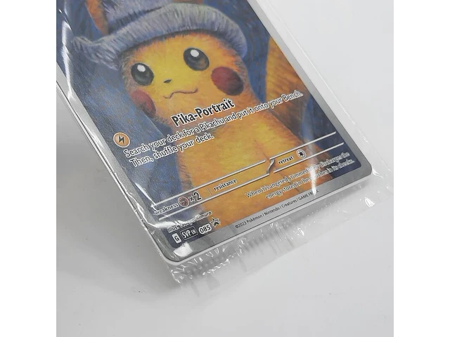 Kaart, pokémon, pikachu with grey felt hat svp 085 promo, 2023 - afbeelding 3 van  4