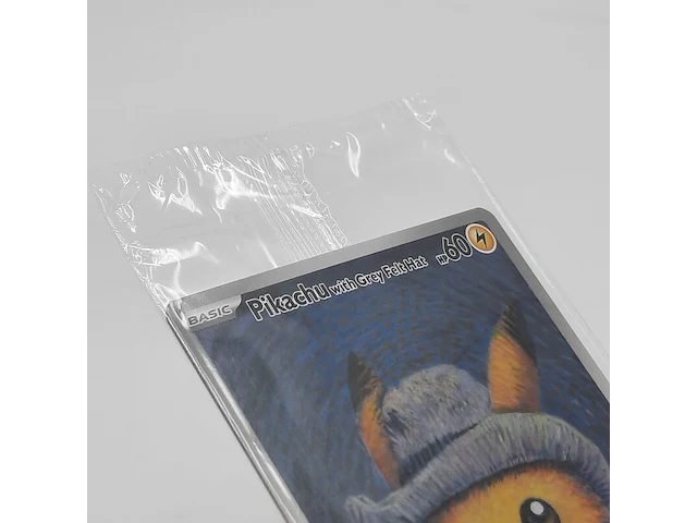 Kaart, pokémon, pikachu with grey felt hat svp 085 promo, 2023 - afbeelding 2 van  4