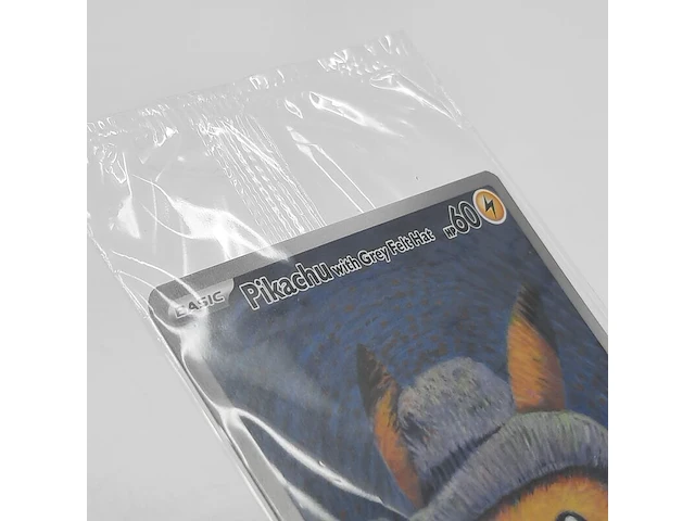Kaart, pokémon, pikachu with grey felt hat svp 085 promo, 2023 - afbeelding 2 van  4