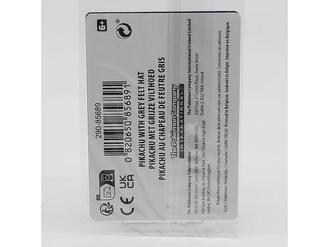 Kaart, pokémon, pikachu with grey felt hat svp 085 promo, 2023 - afbeelding 4 van  4