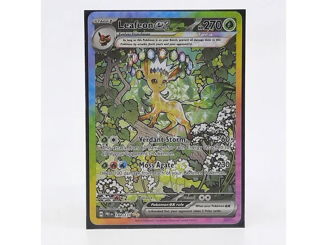 Kaart, pokémon, stage 1 leafeon ex h pre en 144/131, 2025 - afbeelding 2 van  6