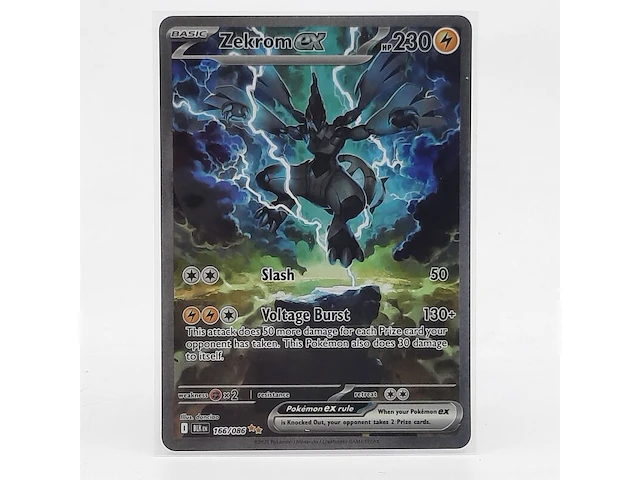 Kaart, pokémon, zekrom ex 166/086 blk en, 2025 - afbeelding 1 van  4