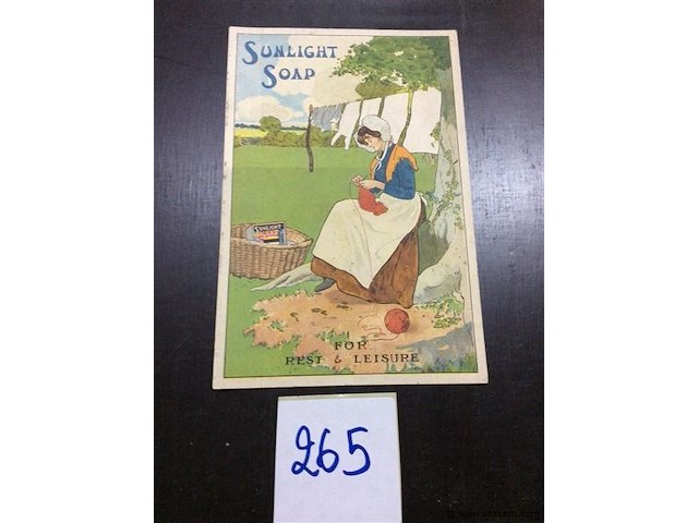 Kaart reclame sunlight zeep - afbeelding 1 van  2