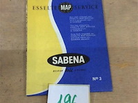 Kaart sabena europa - afbeelding 1 van  3