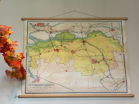 Kaart van noord brabant schaal 1 op 125 000. afmeting ca. 110 x 80 cm - afbeelding 1 van  2