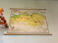 Kaart van noord brabant schaal 1 op 125 000. afmeting ca. 110 x 80 cm - afbeelding 2 van  2