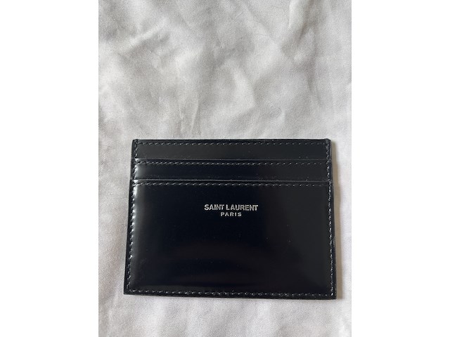Kaarthouder, saint laurent, zwart - afbeelding 1 van  9