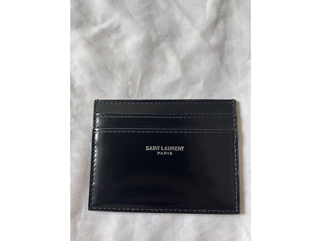 Kaarthouder, saint laurent, zwart - afbeelding 1 van  1
