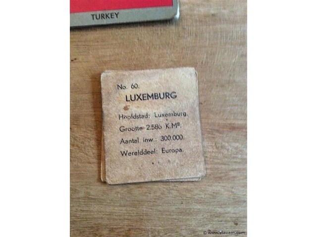 Kaartjes vlaggen - afbeelding 2 van  3