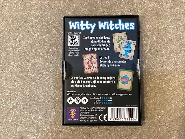 Kaartspel - witty witches (170x) - afbeelding 2 van  2