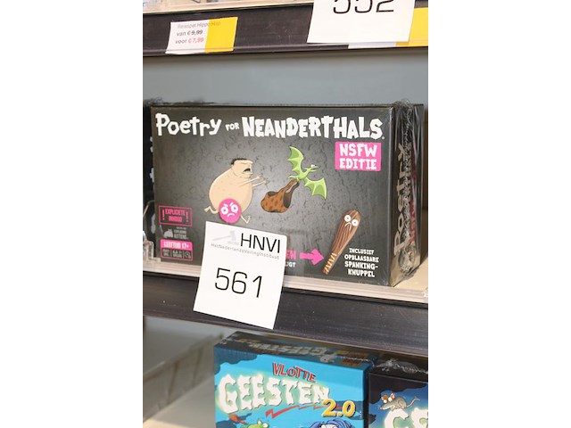 Kaartspel poetry for neanderthals leeftijd 17+. - afbeelding 2 van  2