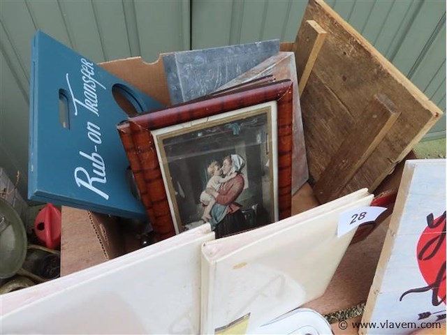 Kaasbol, emaille rekje, kaders enz… - afbeelding 3 van  3