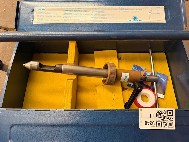 Kabel-aanboorgereedschap in metalen koffer, draka polva - afbeelding 3 van  3