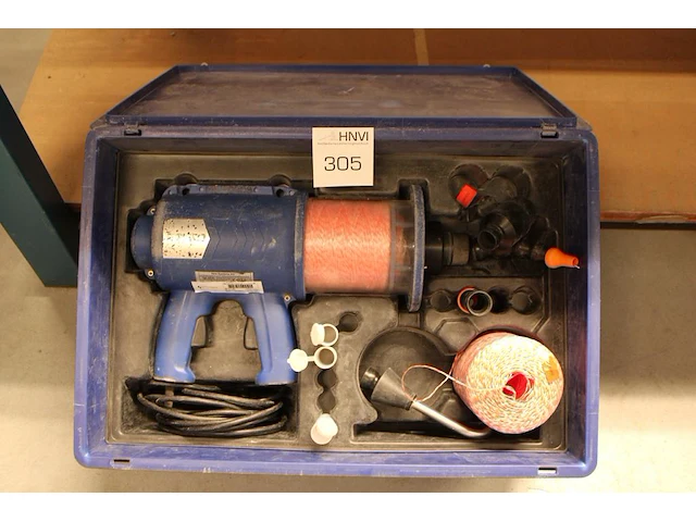 Kabel-inblaas/treksysteem new systems type ez.50 in kunststoffen koffer. - afbeelding 1 van  3