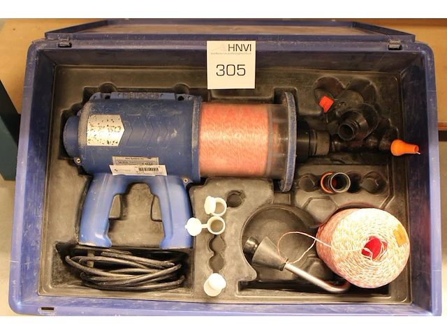 Kabel-inblaas/treksysteem new systems type ez.50 in kunststoffen koffer. - afbeelding 2 van  3